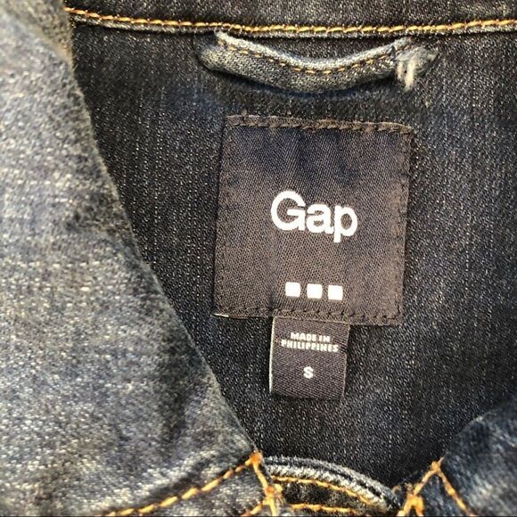Gap denim dark washed jean jacket sz small - Picture 4 of 9